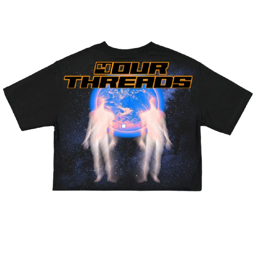 4OURTHREADS "LAW OF ATTRACTION" CROPPED TEE